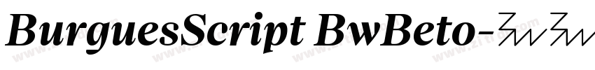 BurguesScript BwBeto字体转换
